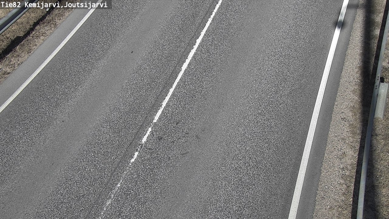 Weather Camera Image Väg 82 Kemijärvi, Joutsijärvi, Kemijärvi, Lappi