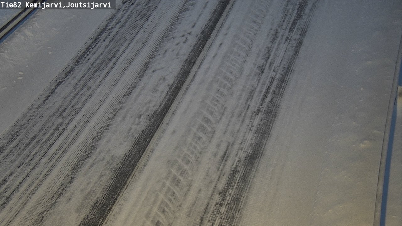 Weather Camera Image Road 82 Kemijärvi, Joutsijärvi, Kemijärvi, Lappi