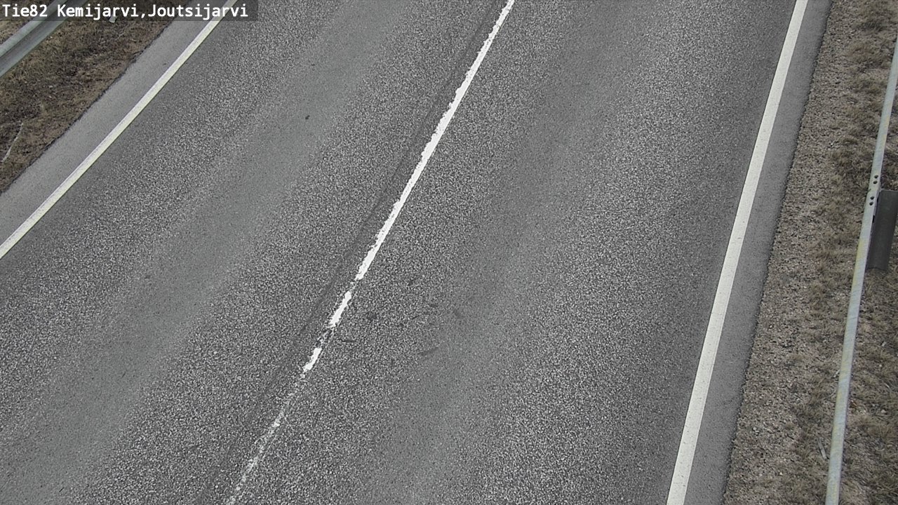 Weather Camera Image Väg 82 Kemijärvi, Joutsijärvi, Kemijärvi, Lappi