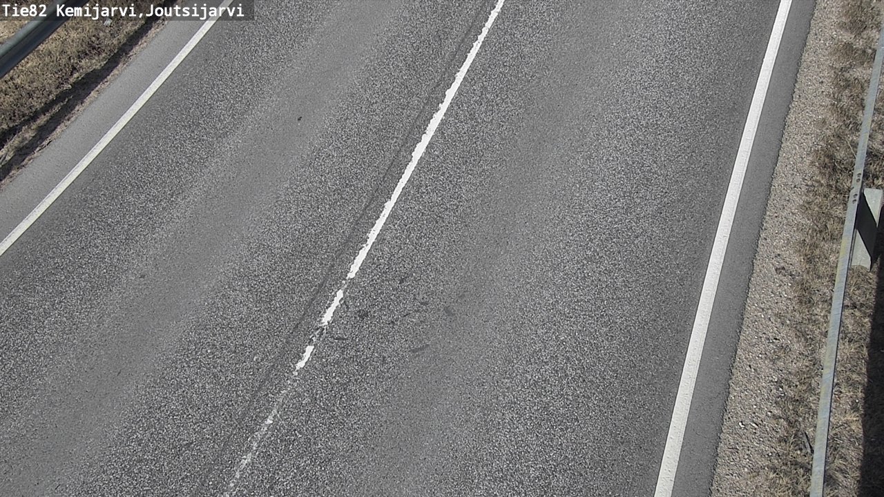 Weather Camera Image Väg 82 Kemijärvi, Joutsijärvi, Kemijärvi, Lappi