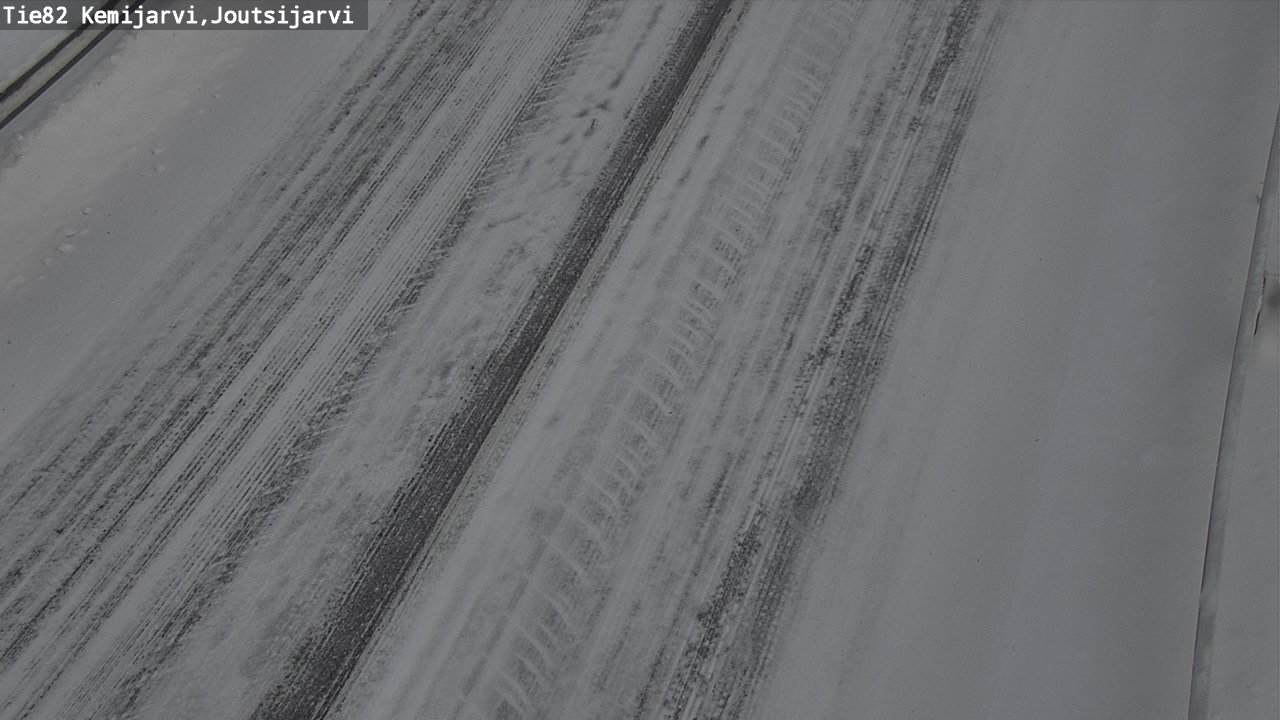 Weather Camera Image Road 82 Kemijärvi, Joutsijärvi, Kemijärvi, Lappi