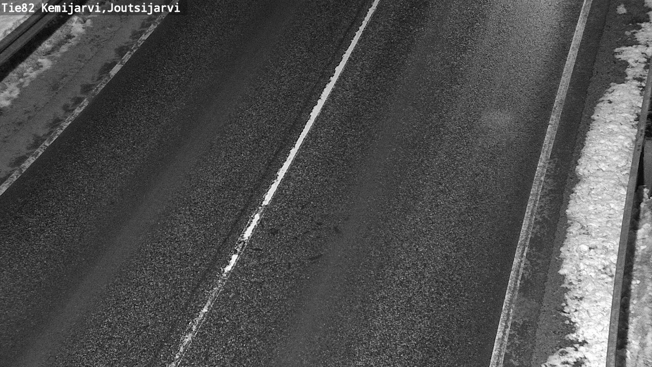 Weather Camera Image Road 82 Kemijärvi, Joutsijärvi, Kemijärvi, Lappi