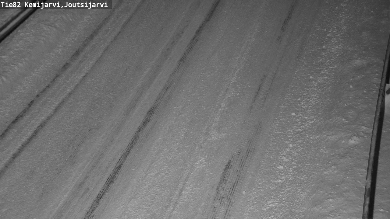 Weather Camera Image Road 82 Kemijärvi, Joutsijärvi, Kemijärvi, Lappi