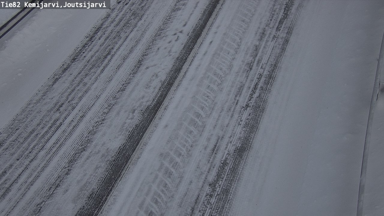 Weather Camera Image Road 82 Kemijärvi, Joutsijärvi, Kemijärvi, Lappi