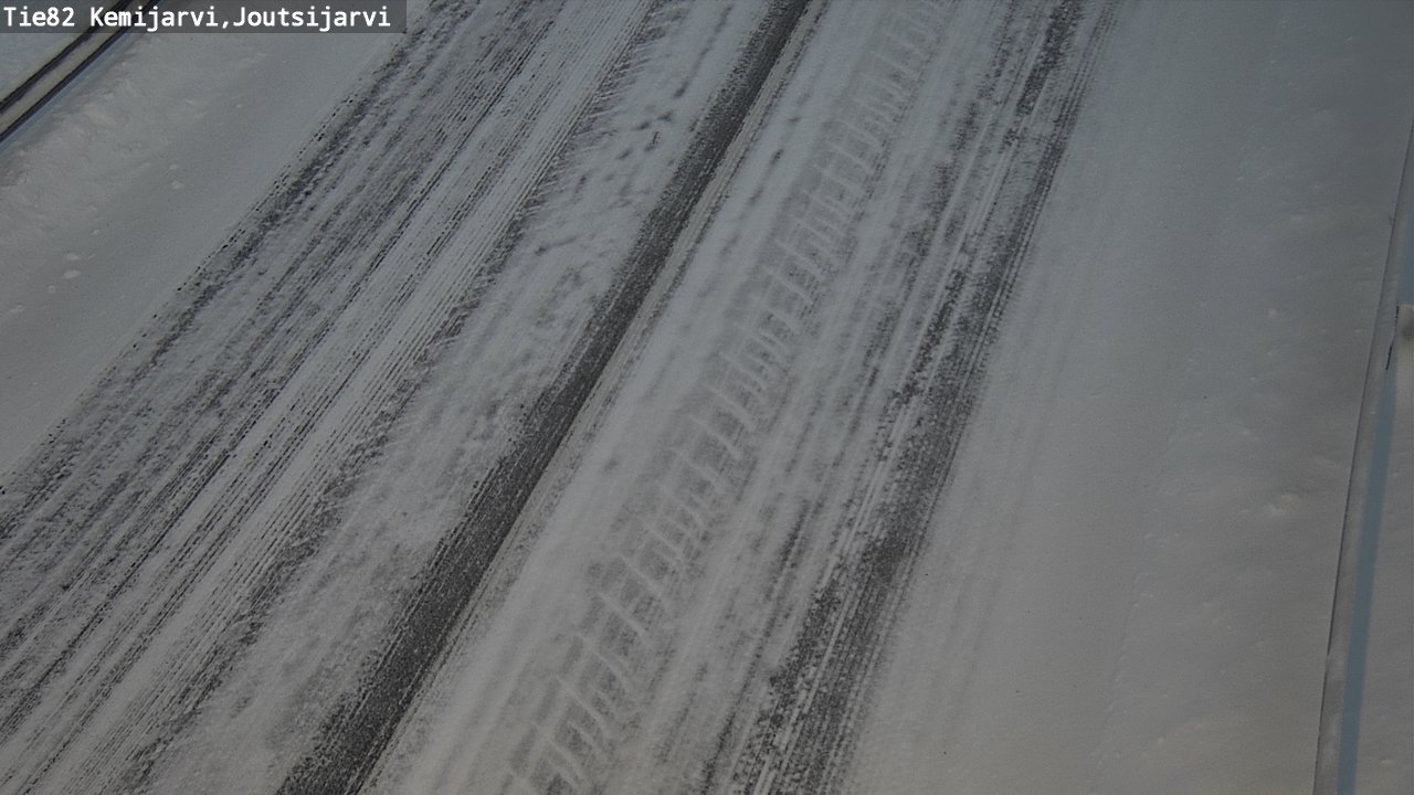 Weather Camera Image Road 82 Kemijärvi, Joutsijärvi, Kemijärvi, Lappi
