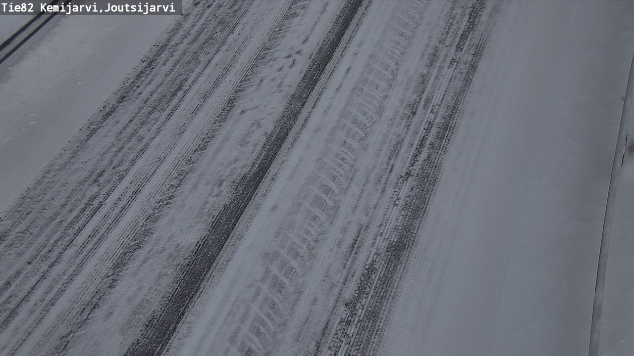 Weather Camera Image Road 82 Kemijärvi, Joutsijärvi, Kemijärvi, Lappi