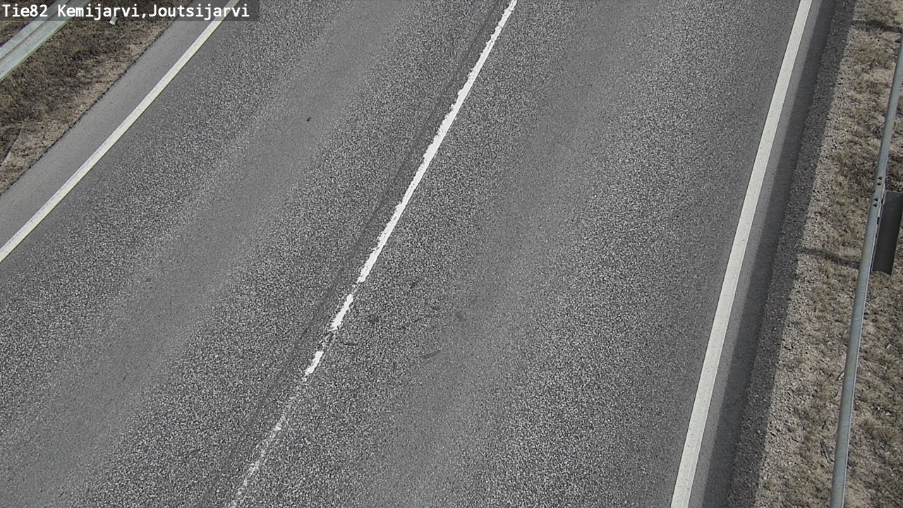 Weather Camera Image Väg 82 Kemijärvi, Joutsijärvi, Kemijärvi, Lappi