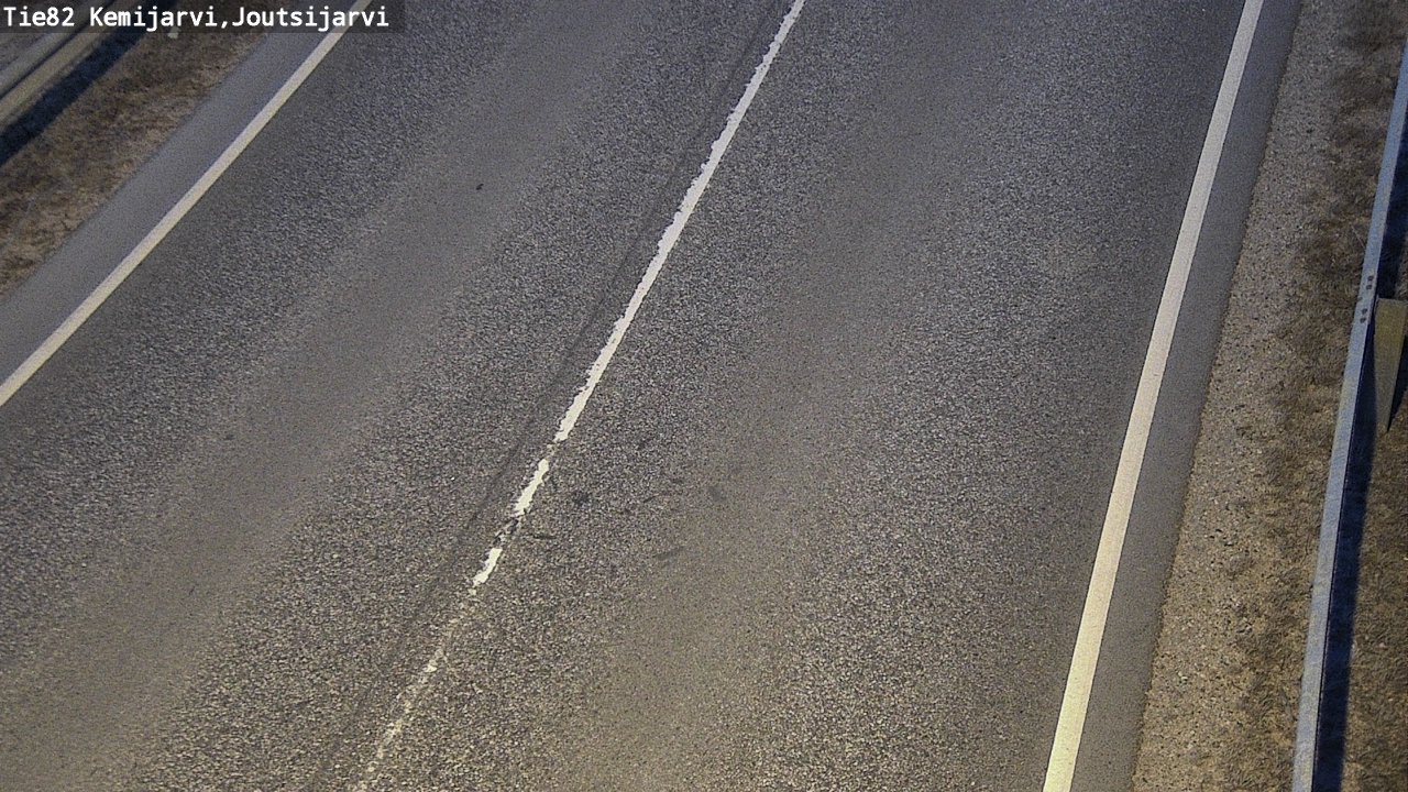 Weather Camera Image Road 82 Kemijärvi, Joutsijärvi, Kemijärvi, Lappi