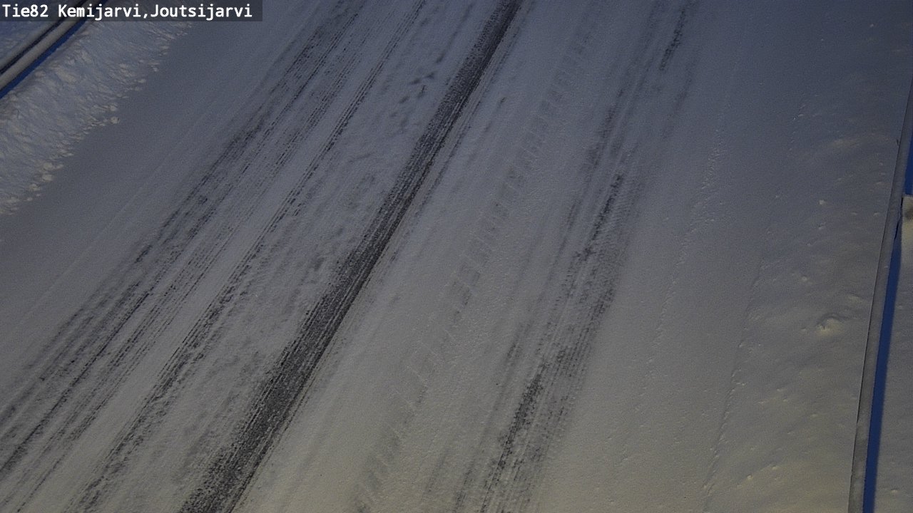 Weather Camera Image Road 82 Kemijärvi, Joutsijärvi, Kemijärvi, Lappi