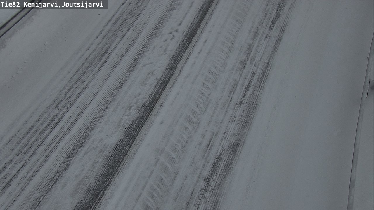 Weather Camera Image Road 82 Kemijärvi, Joutsijärvi, Kemijärvi, Lappi