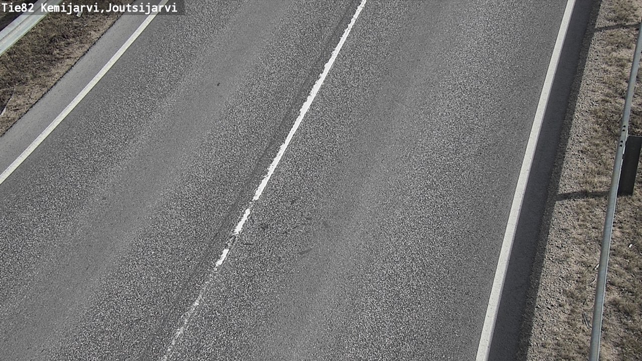 Weather Camera Image Väg 82 Kemijärvi, Joutsijärvi, Kemijärvi, Lappi