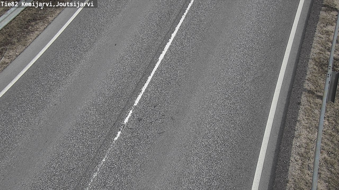 Weather Camera Image Väg 82 Kemijärvi, Joutsijärvi, Kemijärvi, Lappi