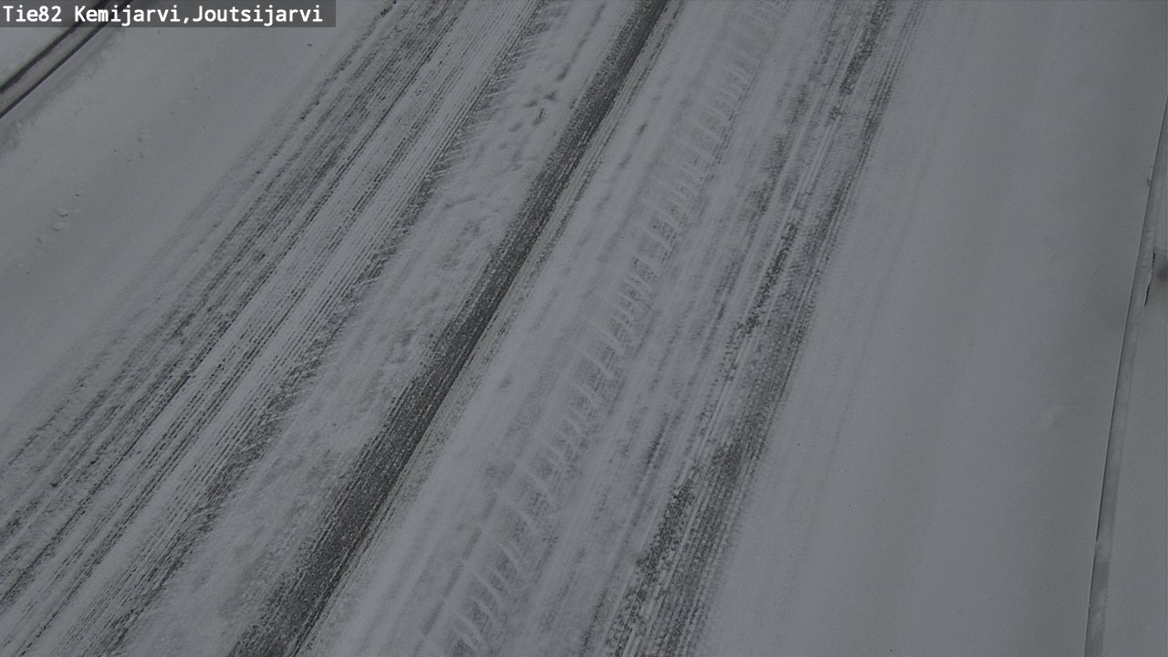 Weather Camera Image Road 82 Kemijärvi, Joutsijärvi, Kemijärvi, Lappi