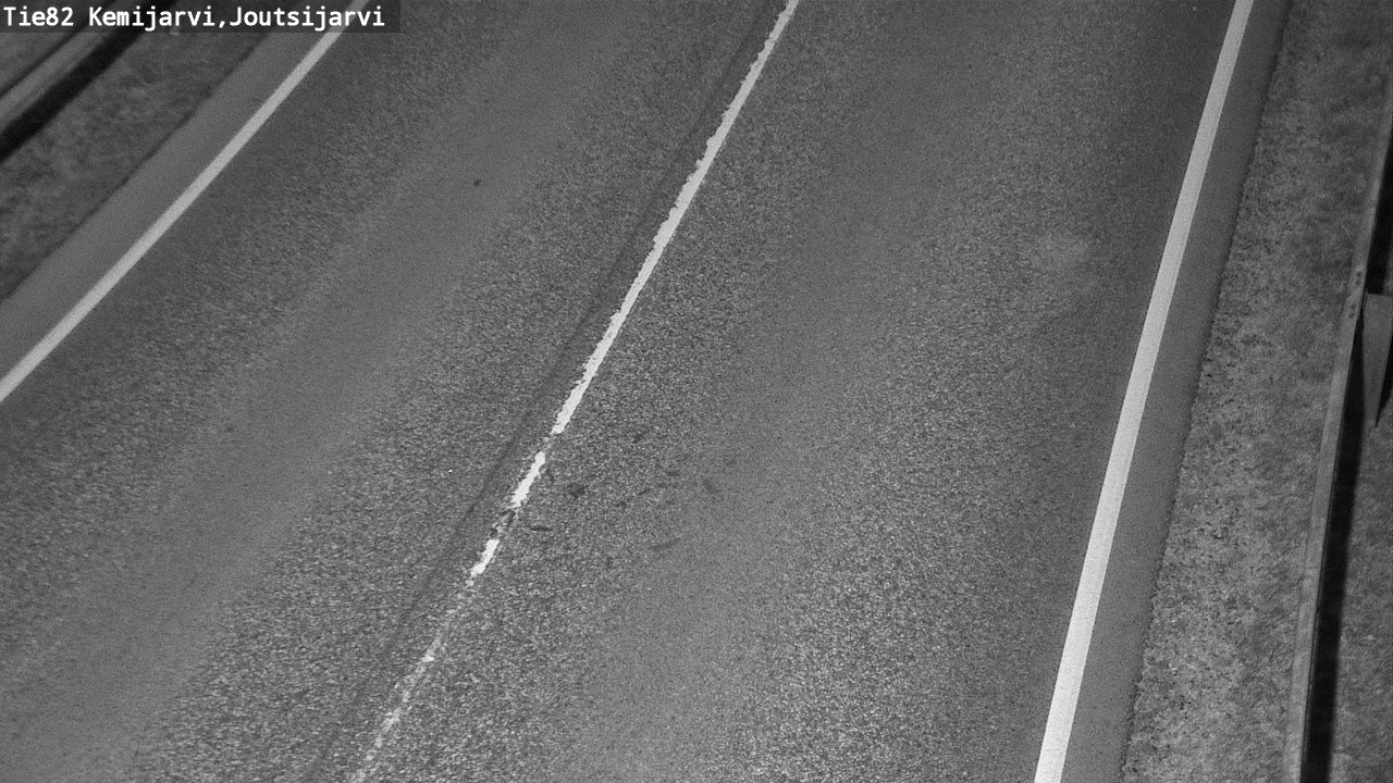 Weather Camera Image Väg 82 Kemijärvi, Joutsijärvi, Kemijärvi, Lappi