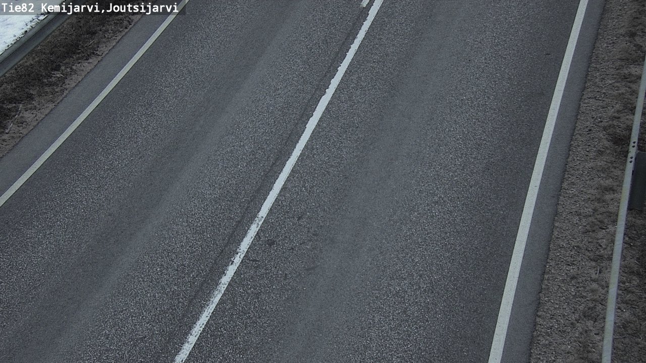 Weather Camera Image Road 82 Kemijärvi, Joutsijärvi, Kemijärvi, Lappi