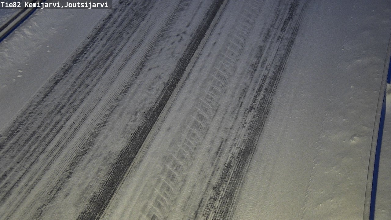 Weather Camera Image Väg 82 Kemijärvi, Joutsijärvi, Kemijärvi, Lappi
