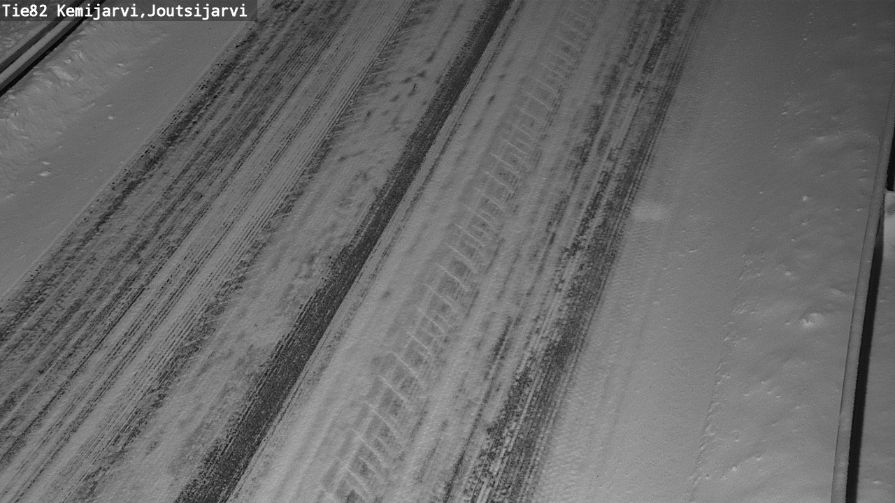 Weather Camera Image Väg 82 Kemijärvi, Joutsijärvi, Kemijärvi, Lappi