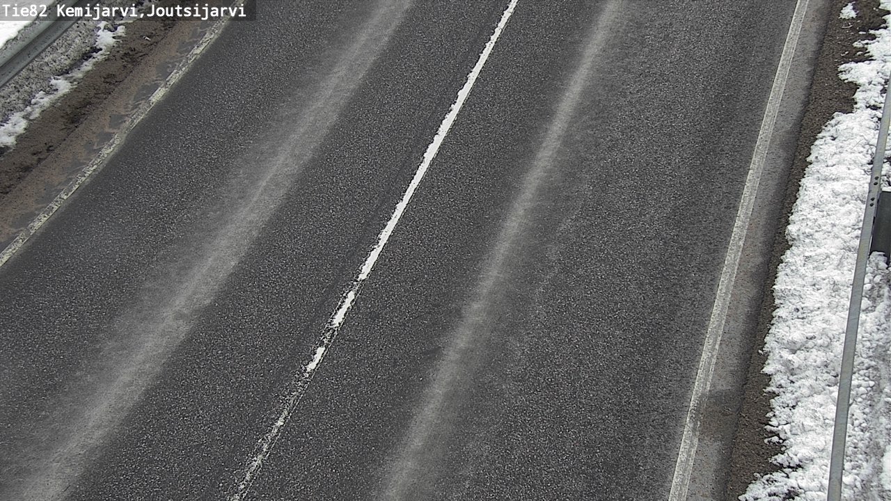 Weather Camera Image Road 82 Kemijärvi, Joutsijärvi, Kemijärvi, Lappi