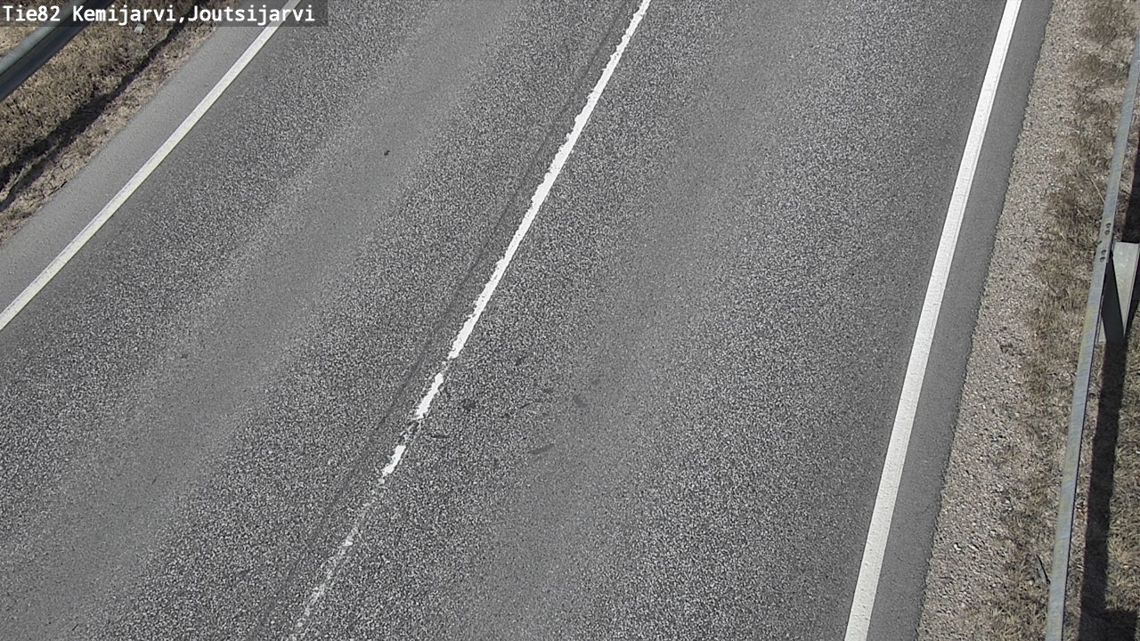 Weather Camera Image Väg 82 Kemijärvi, Joutsijärvi, Kemijärvi, Lappi