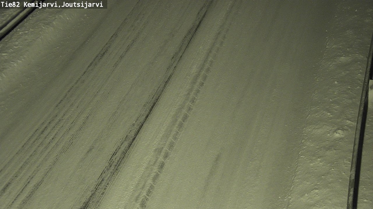 Weather Camera Image Road 82 Kemijärvi, Joutsijärvi, Kemijärvi, Lappi