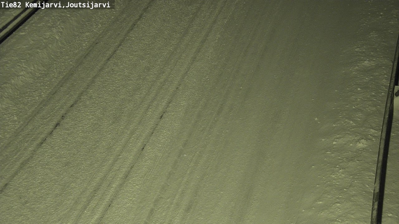 Weather Camera Image Road 82 Kemijärvi, Joutsijärvi, Kemijärvi, Lappi