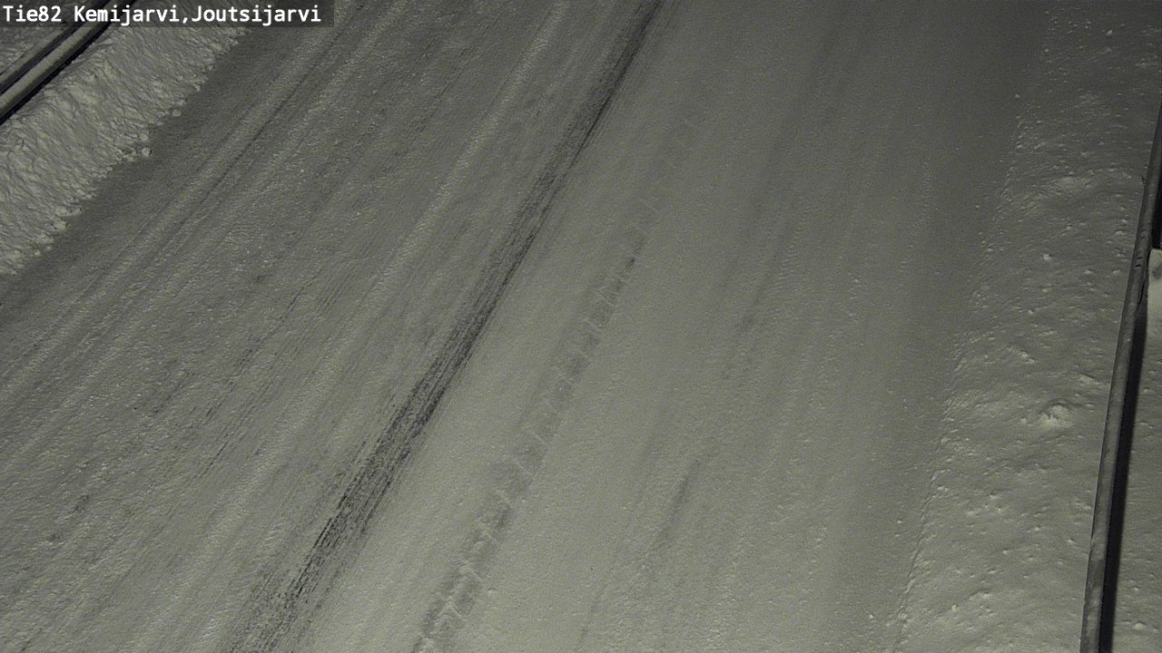 Weather Camera Image Road 82 Kemijärvi, Joutsijärvi, Kemijärvi, Lappi