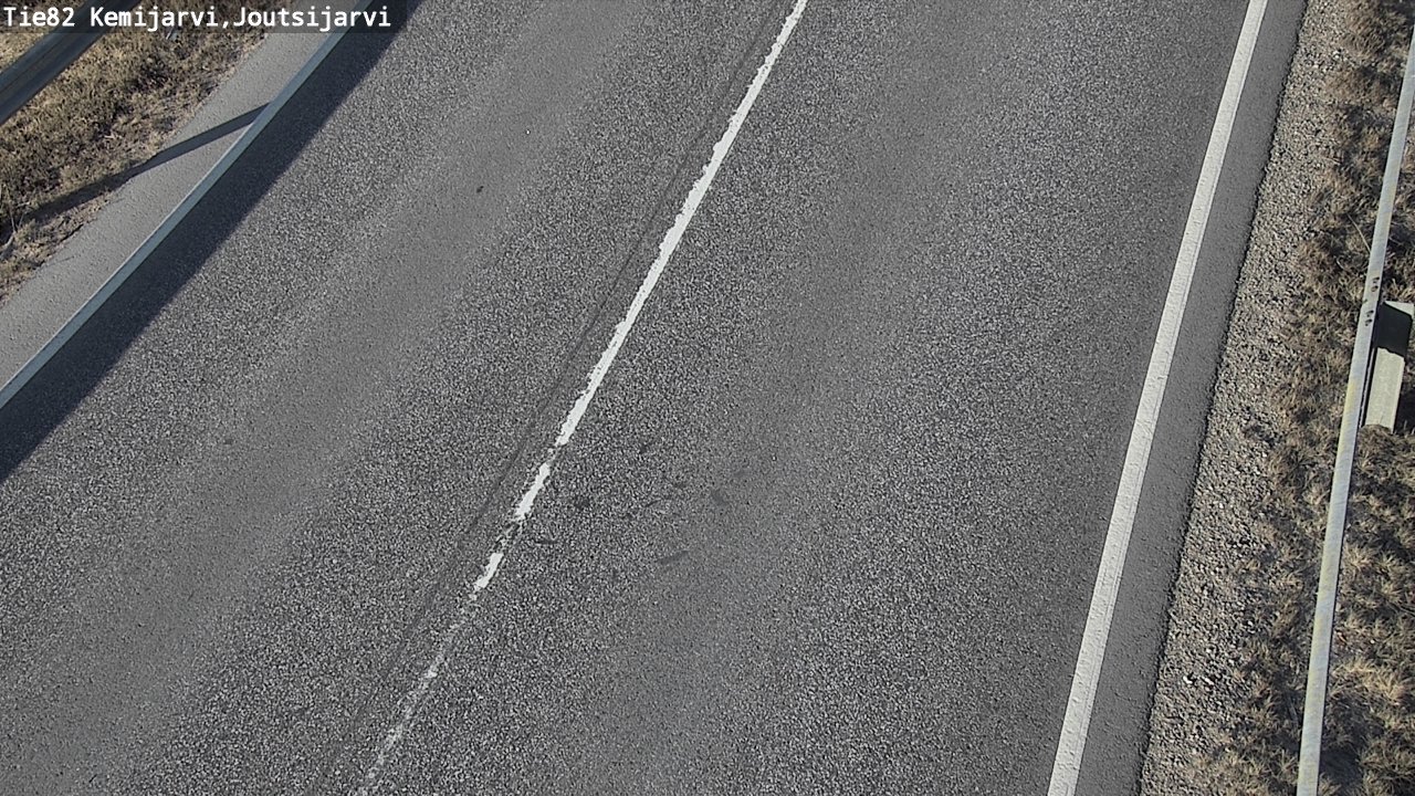 Weather Camera Image Väg 82 Kemijärvi, Joutsijärvi, Kemijärvi, Lappi