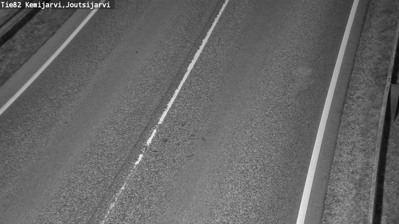 Weather Camera Image Väg 82 Kemijärvi, Joutsijärvi, Kemijärvi, Lappi