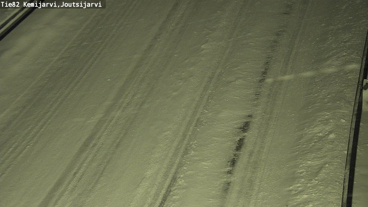 Weather Camera Image Road 82 Kemijärvi, Joutsijärvi, Kemijärvi, Lappi