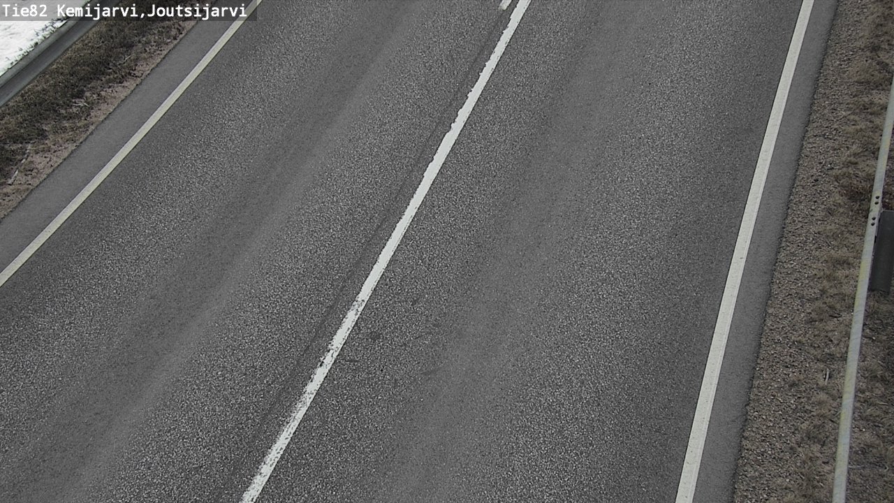 Weather Camera Image Väg 82 Kemijärvi, Joutsijärvi, Kemijärvi, Lappi