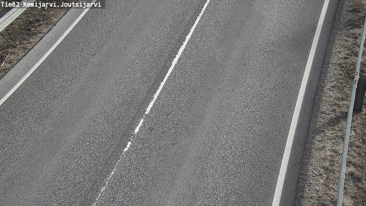 Weather Camera Image Väg 82 Kemijärvi, Joutsijärvi, Kemijärvi, Lappi