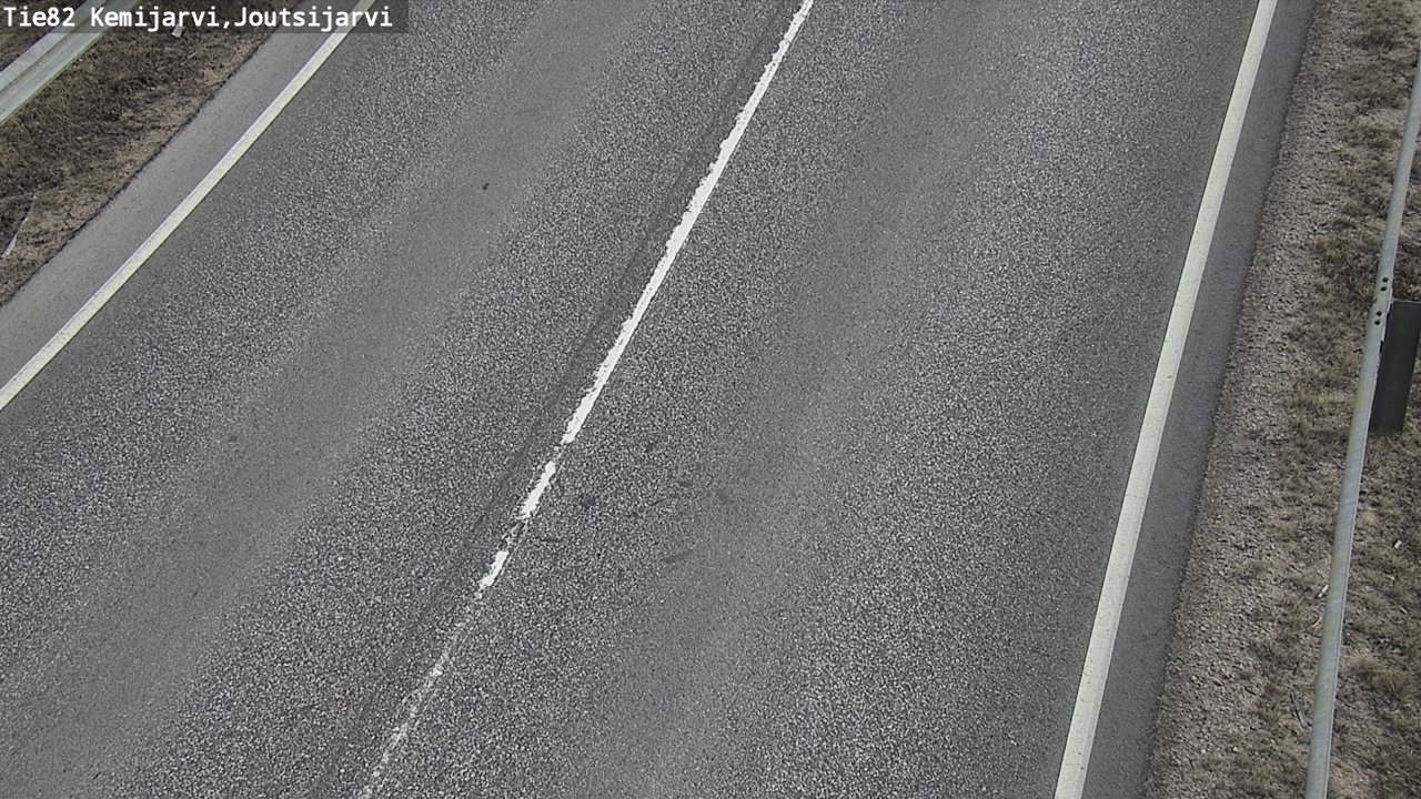 Weather Camera Image Väg 82 Kemijärvi, Joutsijärvi, Kemijärvi, Lappi