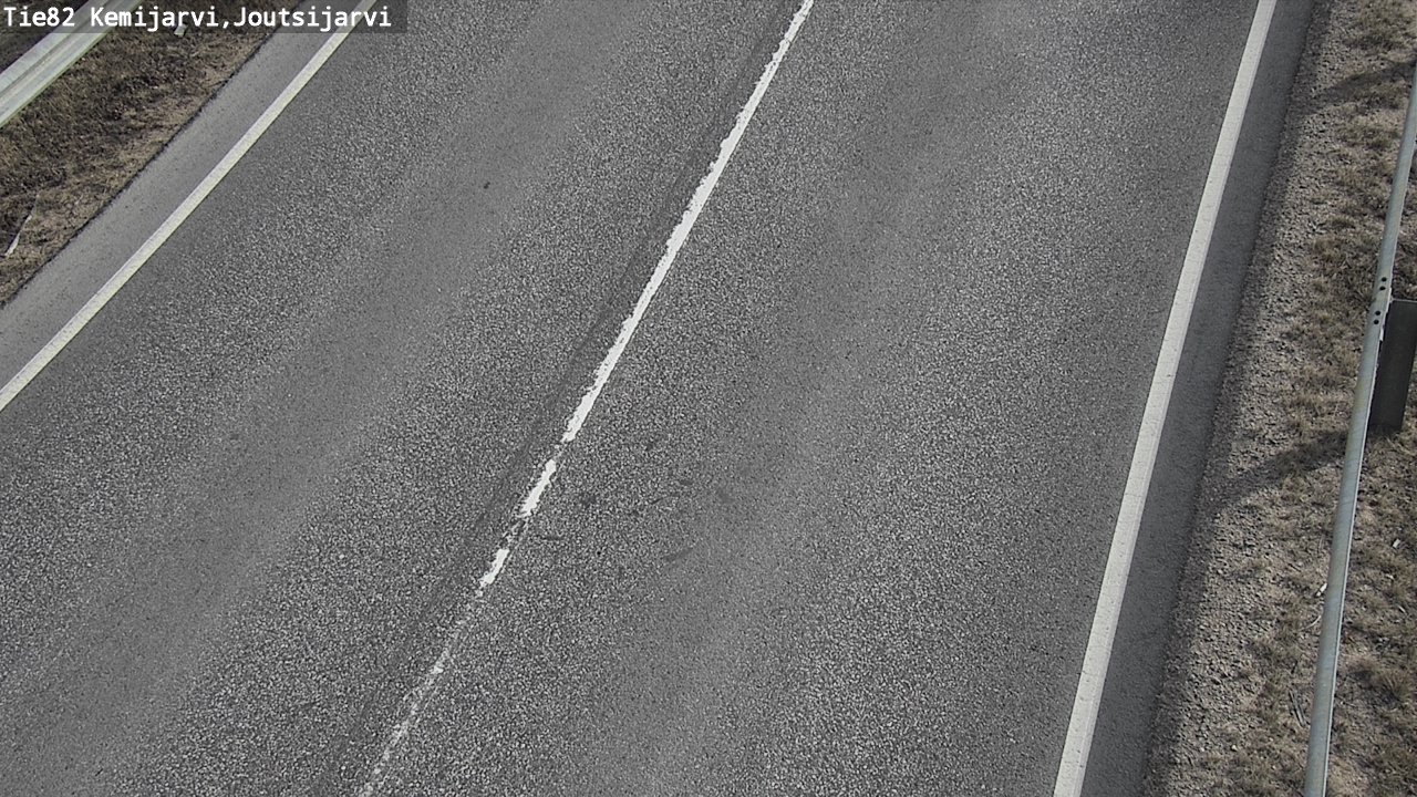 Weather Camera Image Väg 82 Kemijärvi, Joutsijärvi, Kemijärvi, Lappi