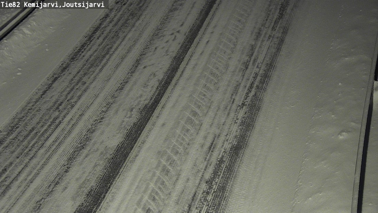 Weather Camera Image Väg 82 Kemijärvi, Joutsijärvi, Kemijärvi, Lappi