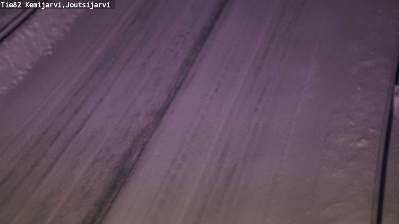 Weather Camera Image Road 82 Kemijärvi, Joutsijärvi, Kemijärvi, Lappi