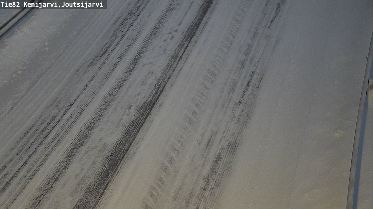 Weather Camera Image Road 82 Kemijärvi, Joutsijärvi, Kemijärvi, Lappi
