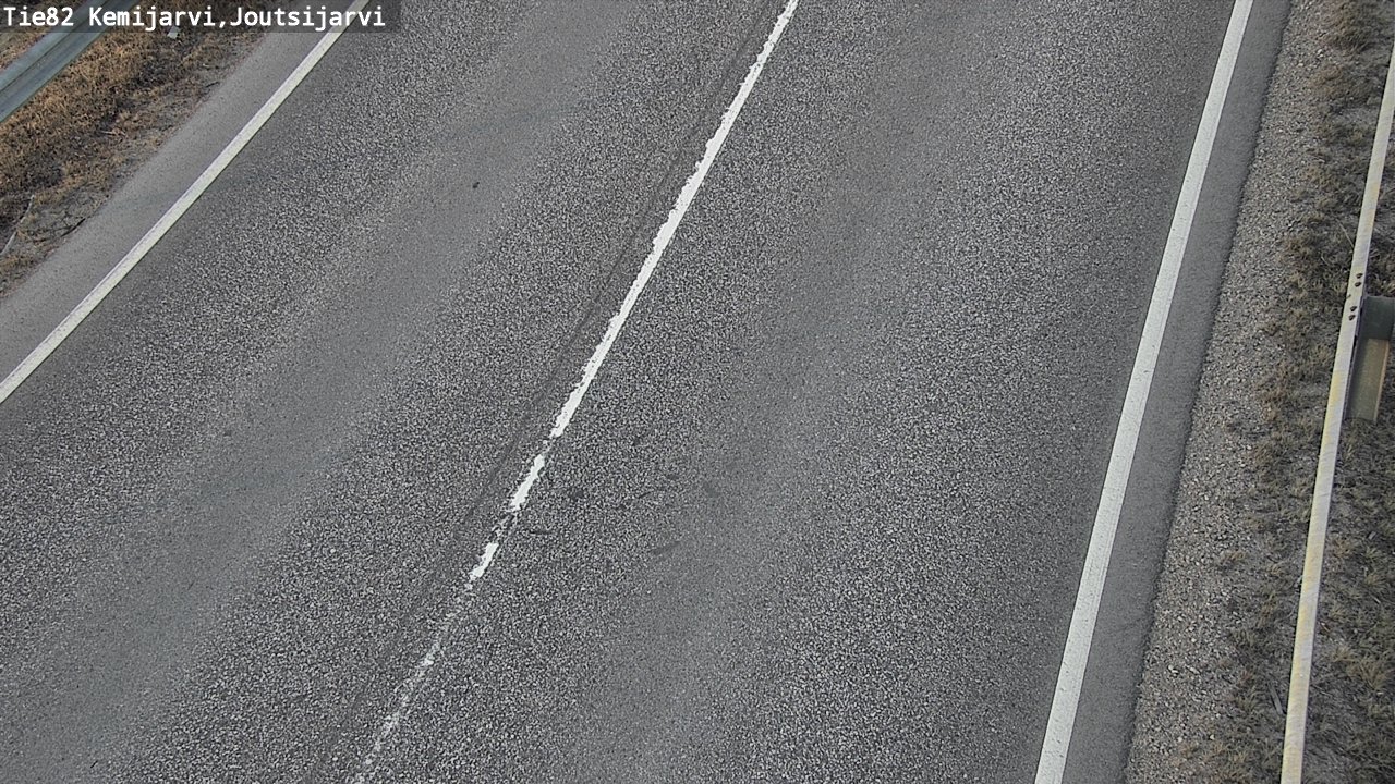 Weather Camera Image Väg 82 Kemijärvi, Joutsijärvi, Kemijärvi, Lappi