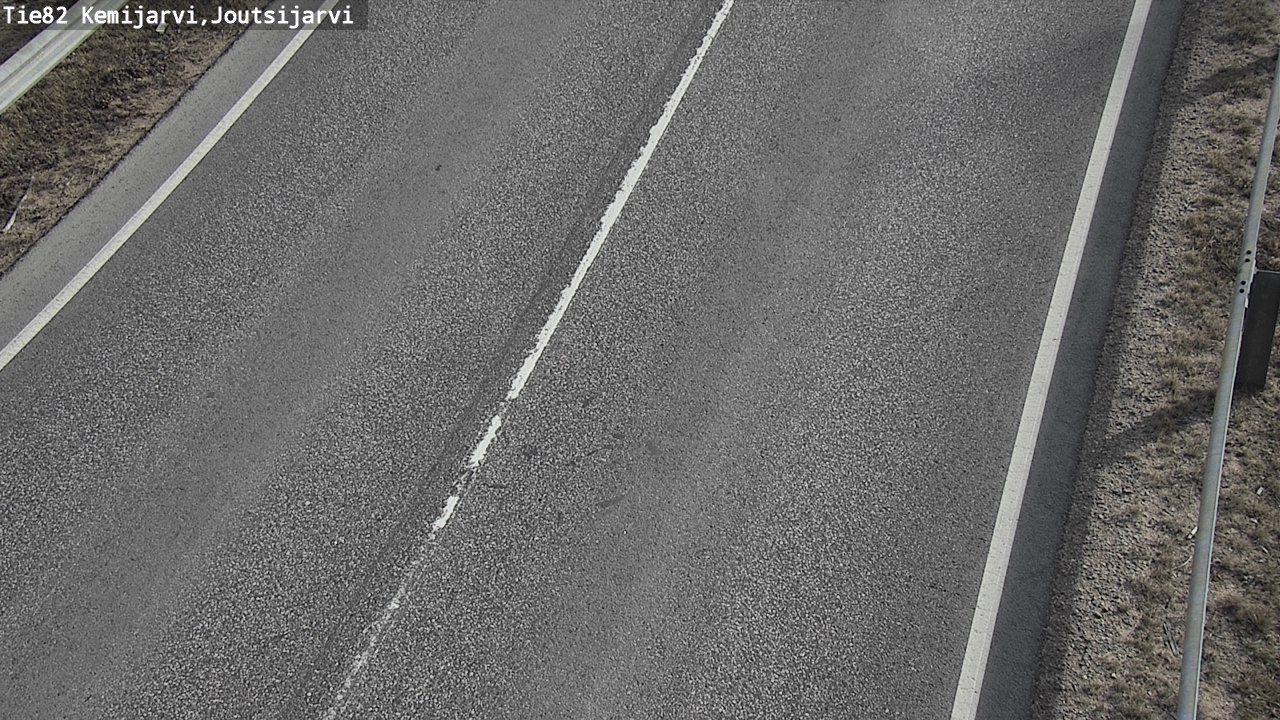 Weather Camera Image Väg 82 Kemijärvi, Joutsijärvi, Kemijärvi, Lappi