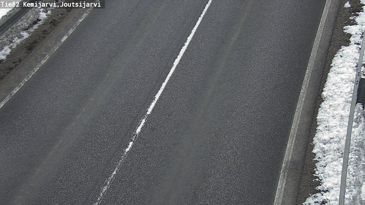Weather Camera Image Road 82 Kemijärvi, Joutsijärvi, Kemijärvi, Lappi