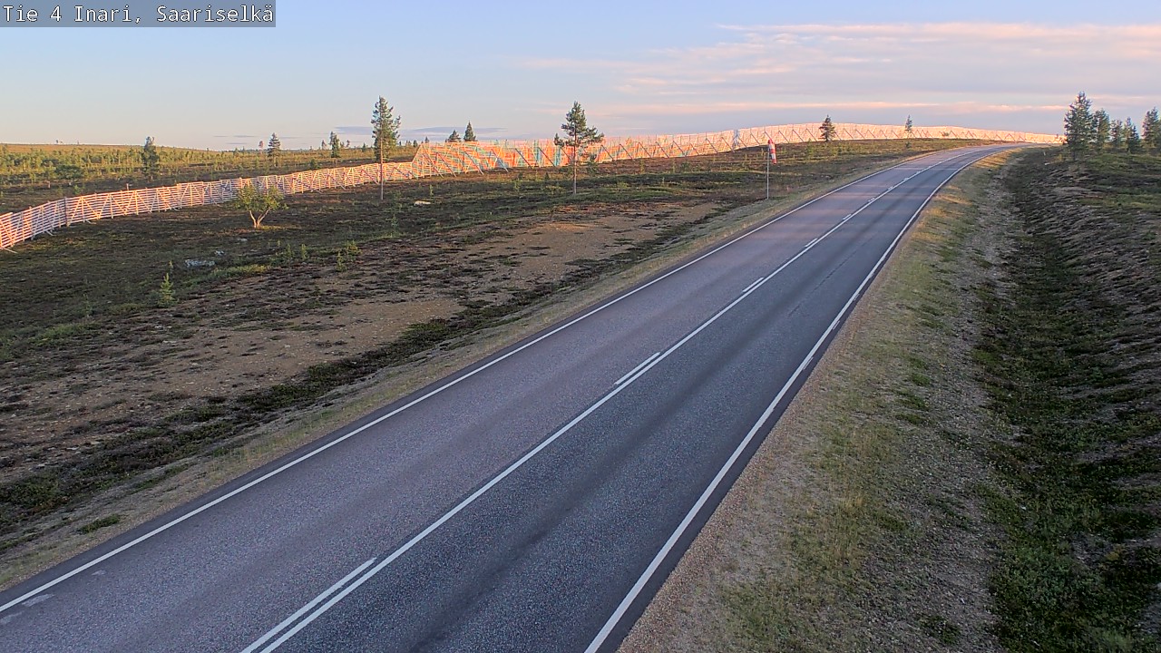 Weather Camera Image Road 4 Inari, Saariselkä, Kaunispää, Inari, Lappi