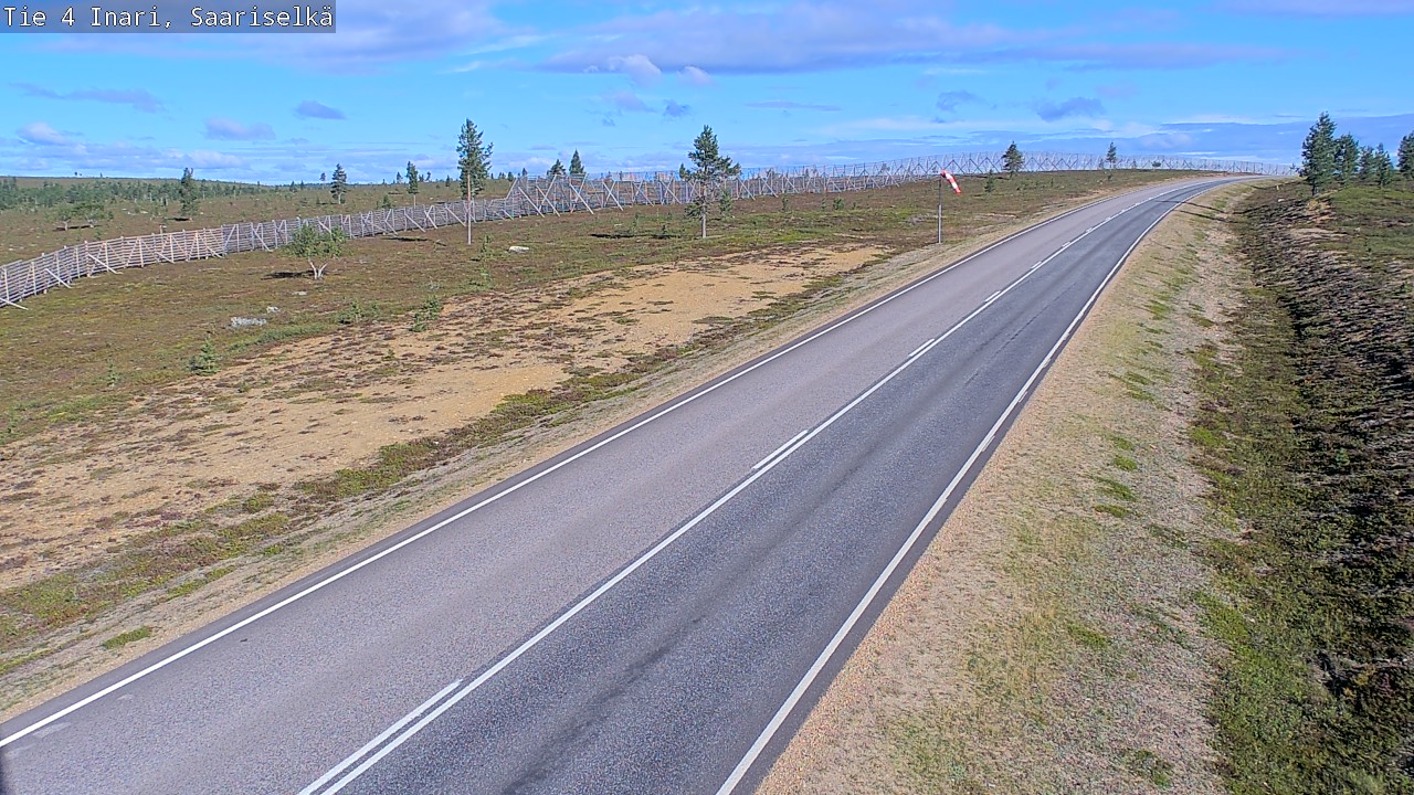 Weather Camera Image Road 4 Inari, Saariselkä, Kaunispää, Inari, Lappi
