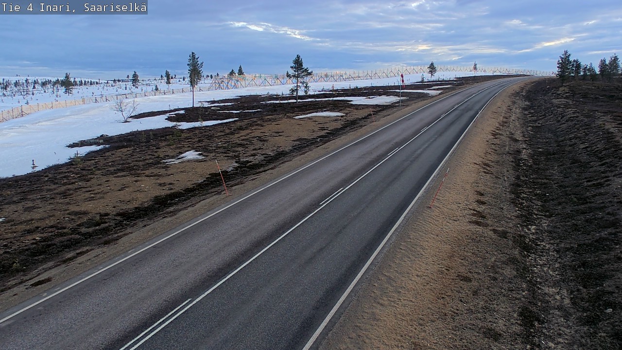 Weather Camera Image Road 4 Inari, Saariselkä, Kaunispää, Inari, Lappi