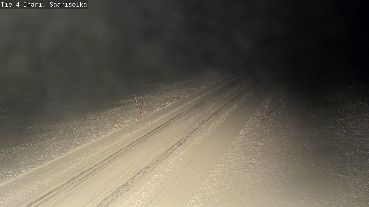 Weather Camera Image Road 4 Inari, Saariselkä, Kaunispää, Inari, Lappi