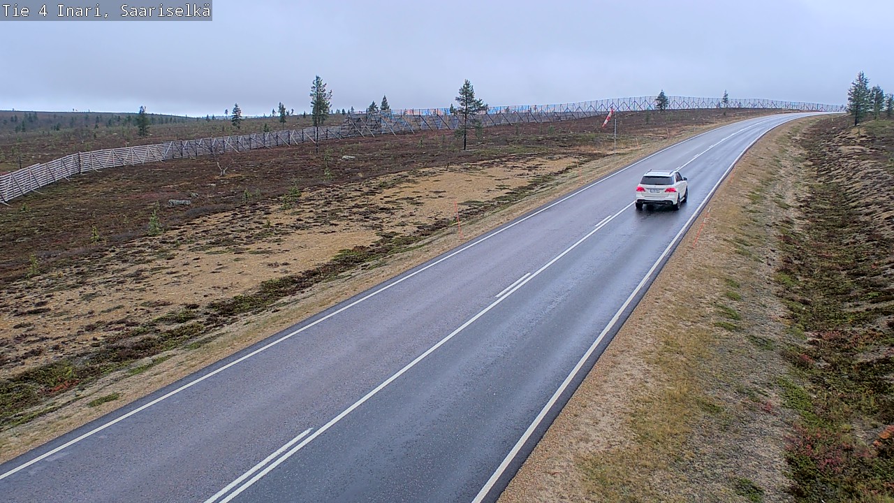 Weather Camera Image Väg 4 Enare, Saariselkä, Kaunispää, Inari, Lappi