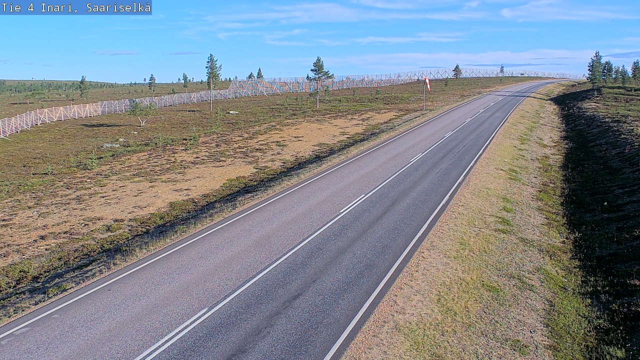 Weather Camera Image Road 4 Inari, Saariselkä, Kaunispää, Inari, Lappi