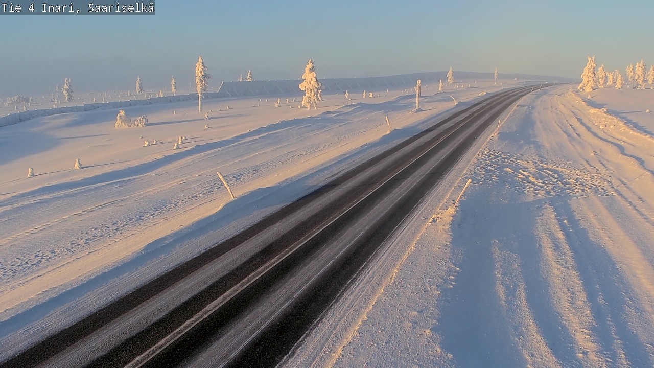 Kelikamerat Kuva Tie 4 Inari, Saariselkä, Kaunispää, Inari, Lappi