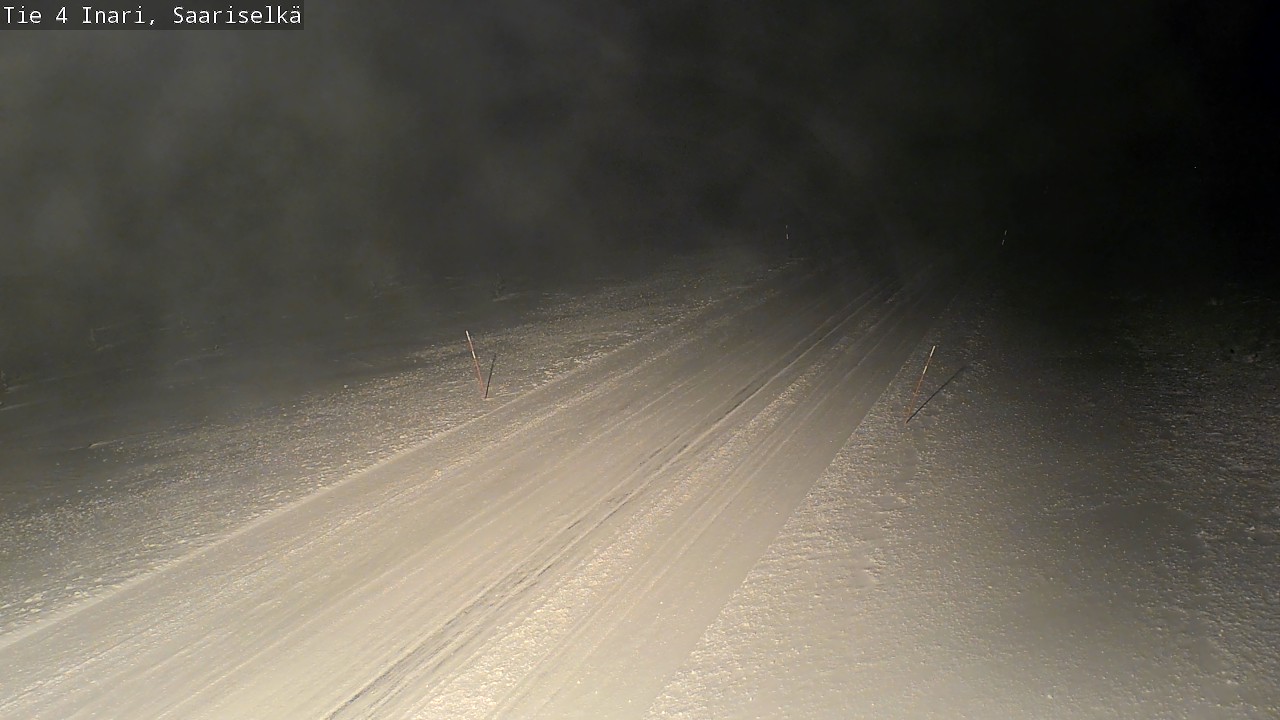 Weather Camera Image Road 4 Inari, Saariselkä, Kaunispää, Inari, Lappi