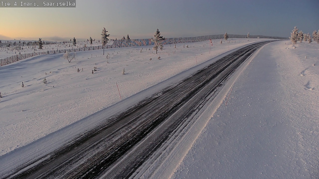 Weather Camera Image Väg 4 Enare, Saariselkä, Kaunispää, Inari, Lappi