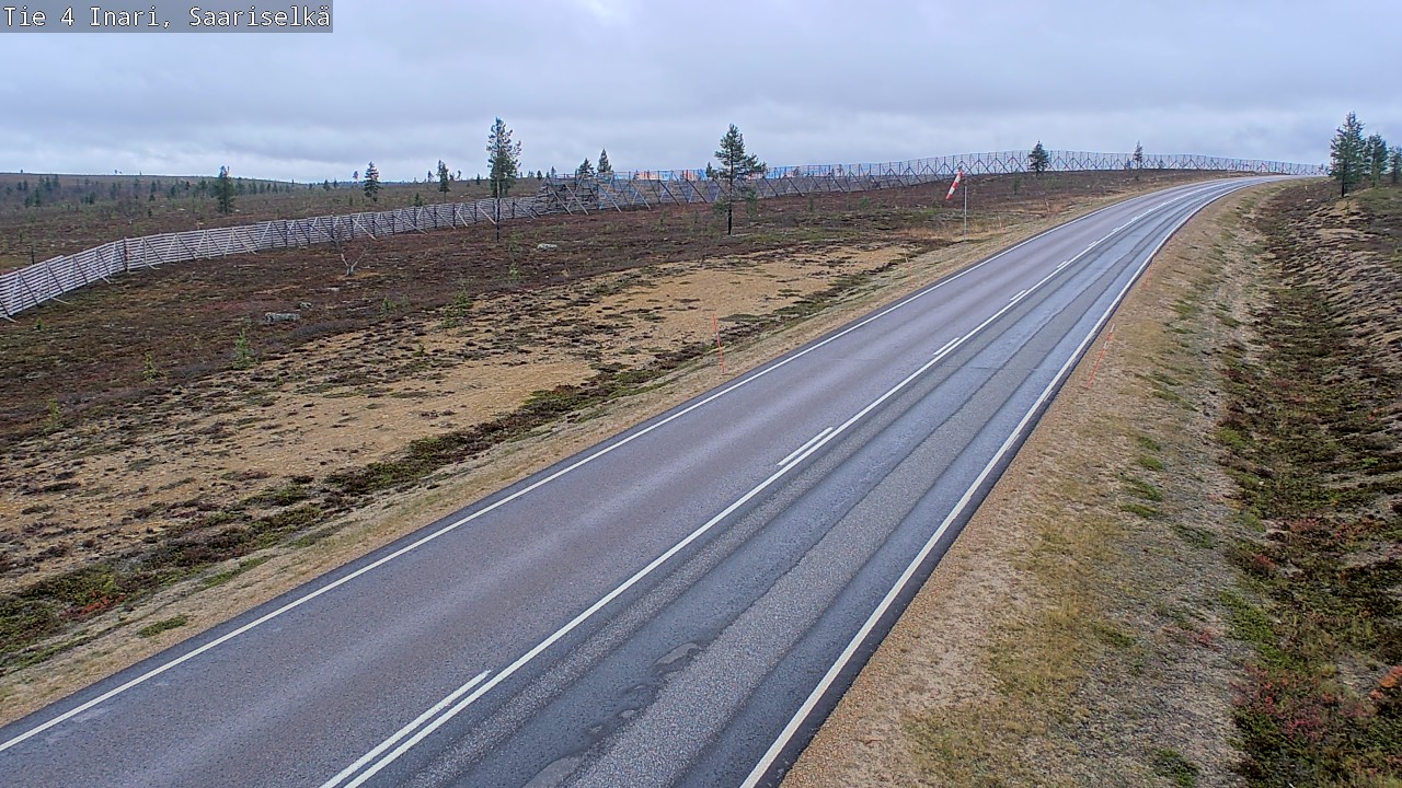Weather Camera Image Väg 4 Enare, Saariselkä, Kaunispää, Inari, Lappi