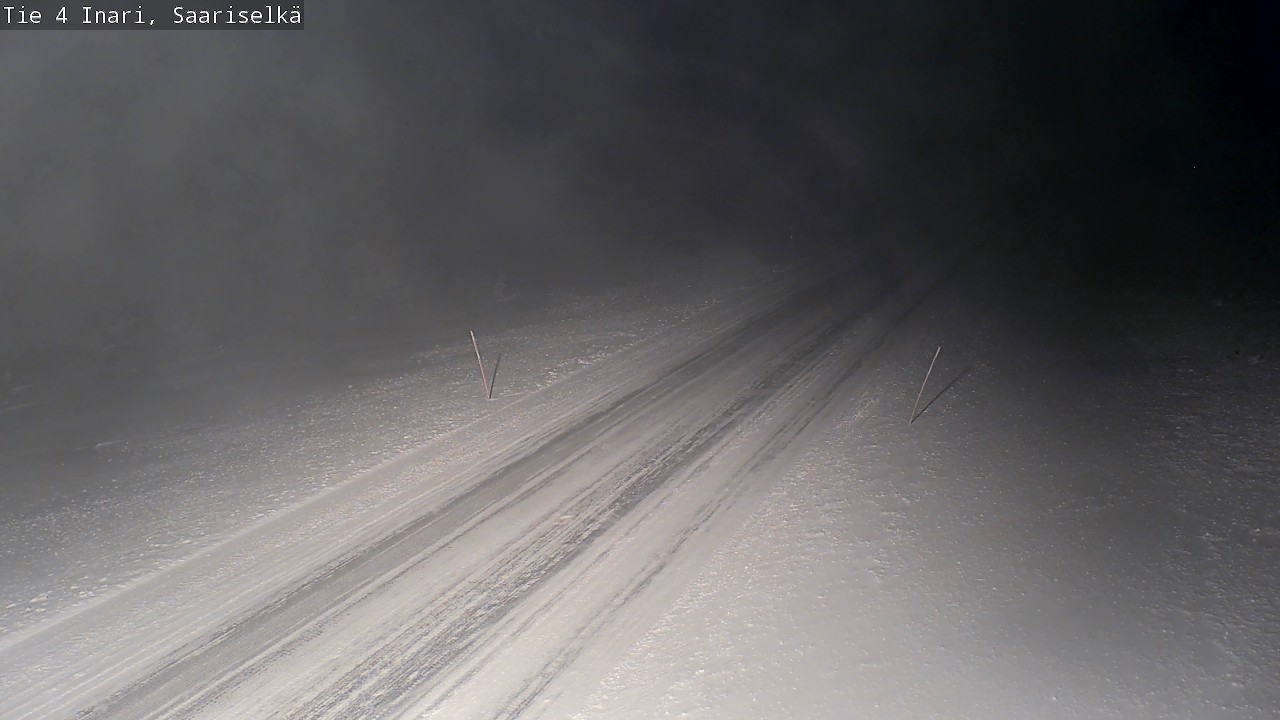 Weather Camera Image Road 4 Inari, Saariselkä, Kaunispää, Inari, Lappi